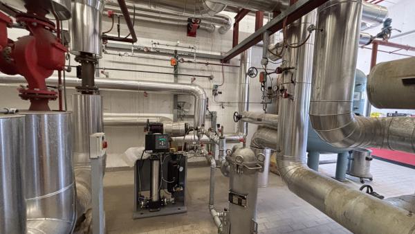 Wasseraufbereitungsanlage für 2 Netze unterschiedlicher Druckstufen - Nahwärme Rasen